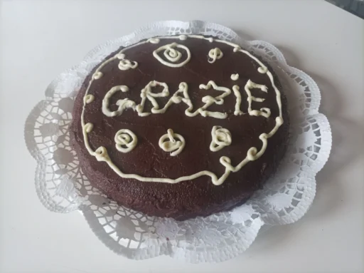 Torta di fine corso a microonde